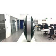 Enseigne drapeau sérigraphiée lumineuse LED